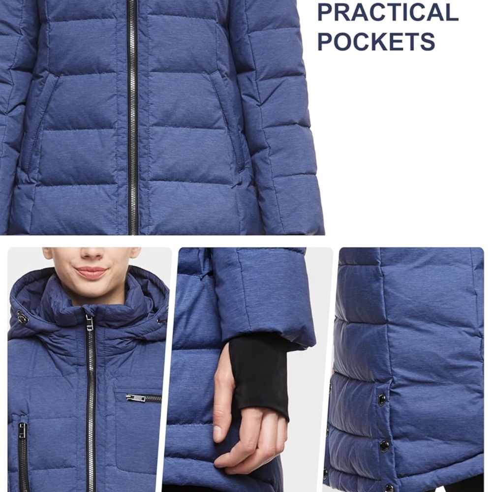 NWT Blue Orolay Puff Winter Coat 2XL - Picture 10 of 12